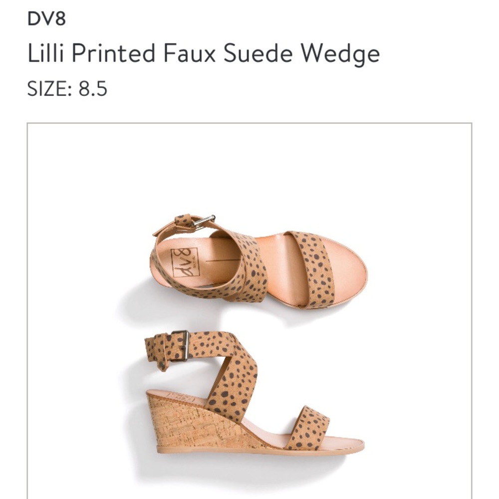 DV8 leopard print sandals